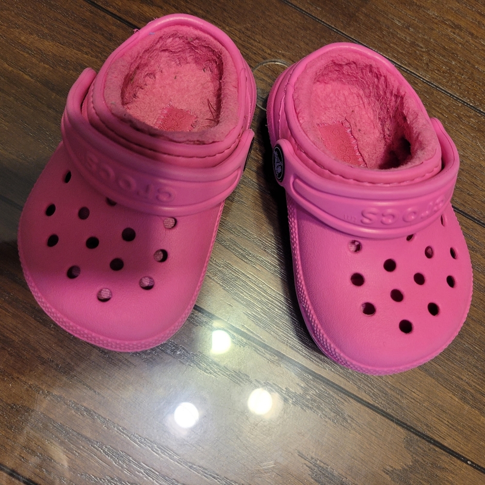 Toddler classic lined crocs